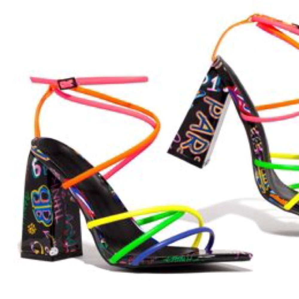 Cape Robbin Multicolor Strappy Heels